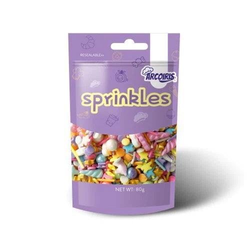 Colour Unicorn Sprinkle Mix 80g | Edible Unicorns Cake Decoration