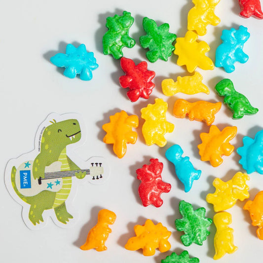 PME Roarsome Dinosaurs Sprinkle Charms 25g | Edible Cake Decorations