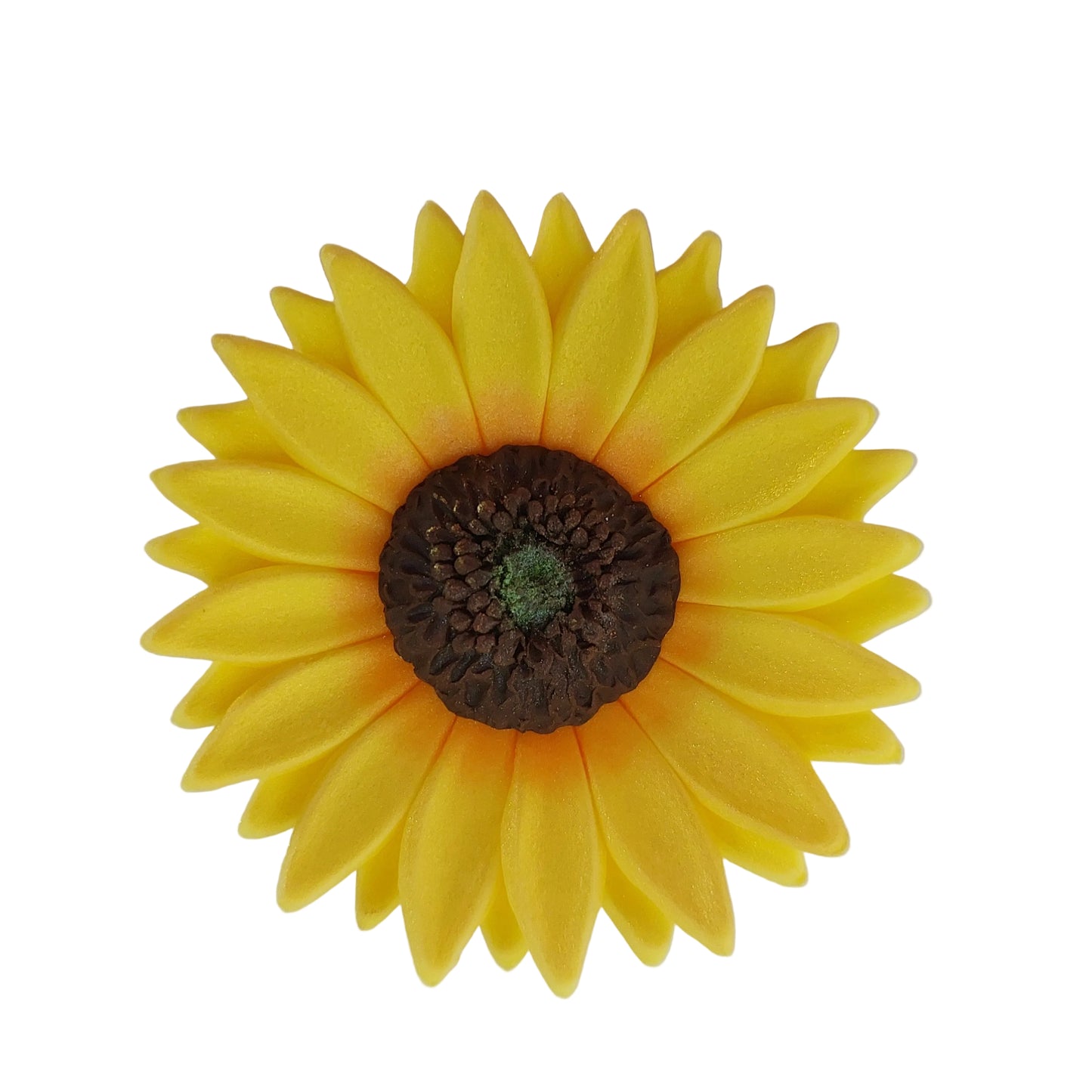 seven cm yellow sunflower, edible sugar decoration by Cake Candy Z