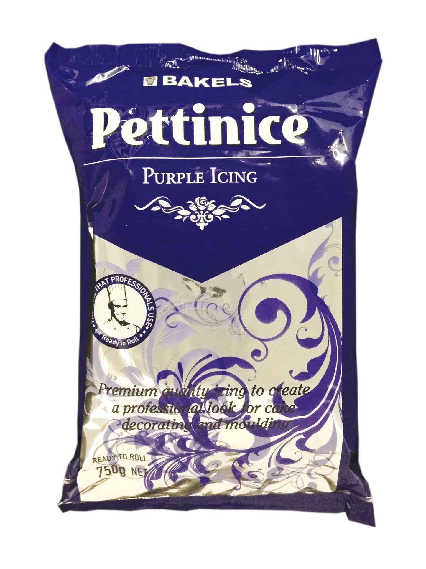 750g bag of Bakels purple ready to roll fondant icing
