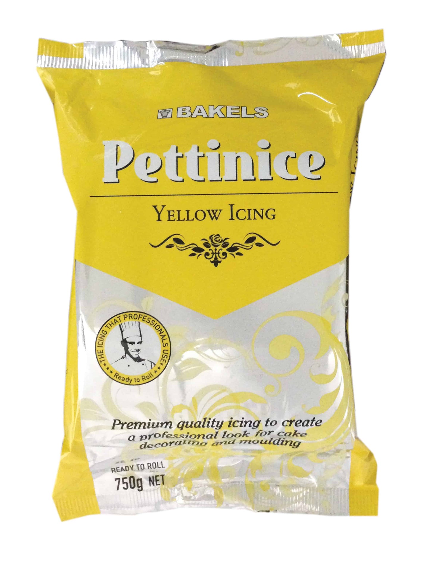 750g bag of Bakels ready to roll yellow fondant icing