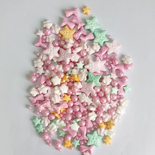 Assorted pastel coloured sea life sprinkles by Arcoiris