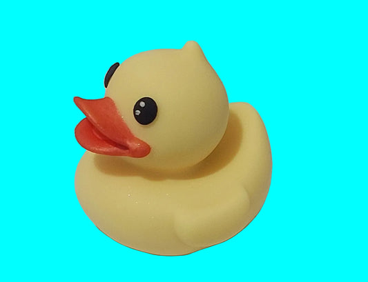 3d yellow duck, edible chocolate decoration by Cake Candy NZ