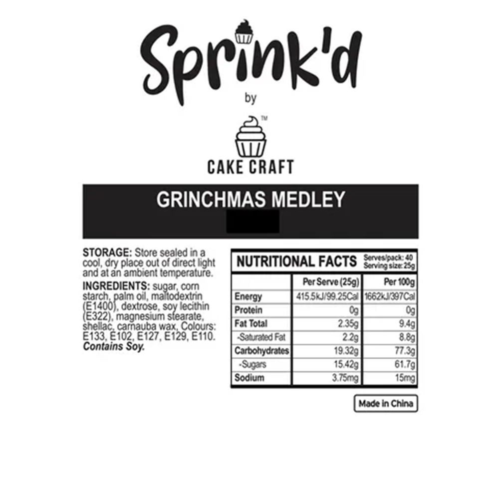 Sprink'd Grinchmas Christmas Sprinkle Medley 45g