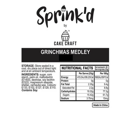 Sprink'd Grinchmas Christmas Sprinkle Medley 45g