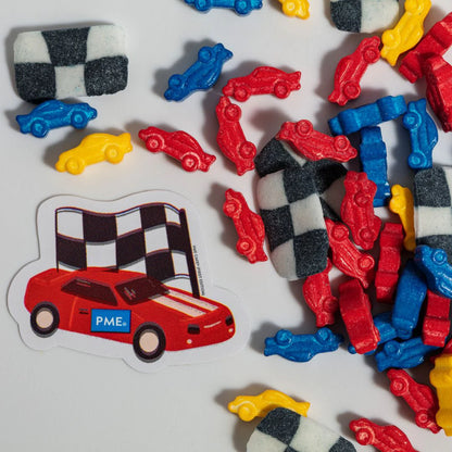 PME Racing Cars Sprinkle Charms 25g | Edible Cake Decorations
