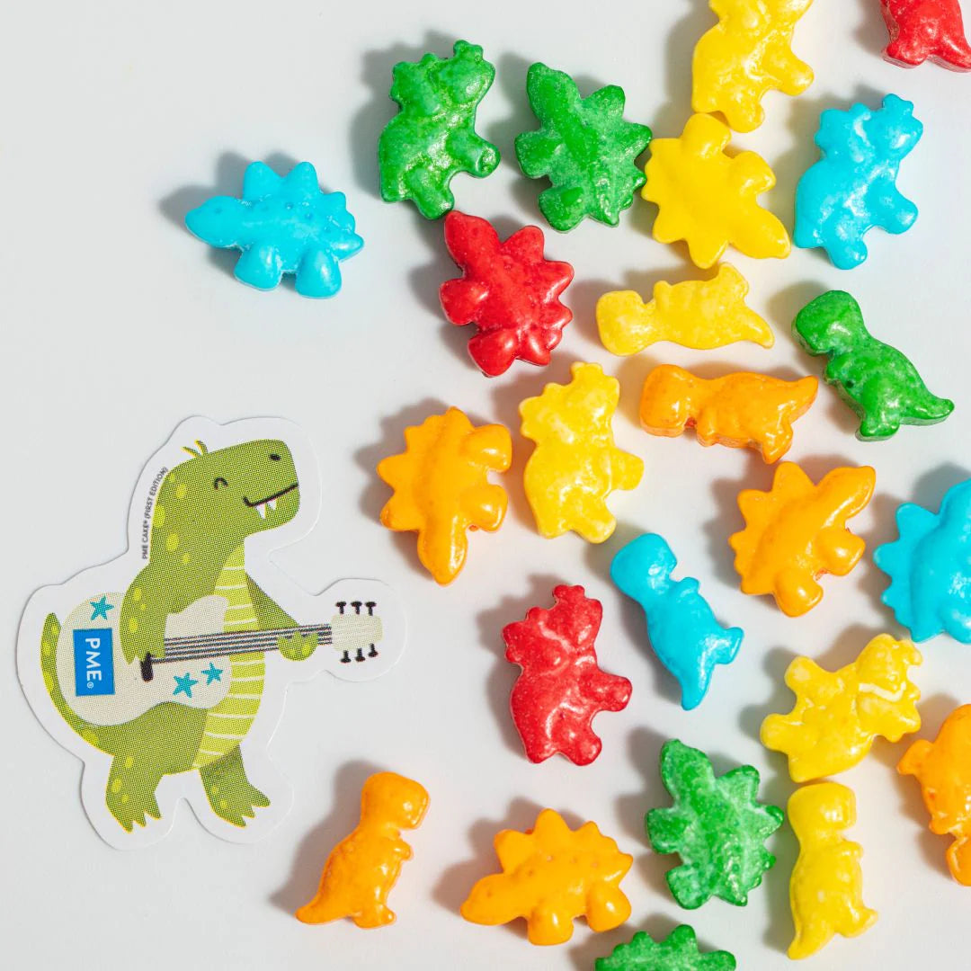 PME Roarsome Dinosaurs Sprinkle Charms 25g | Edible Cake Decorations