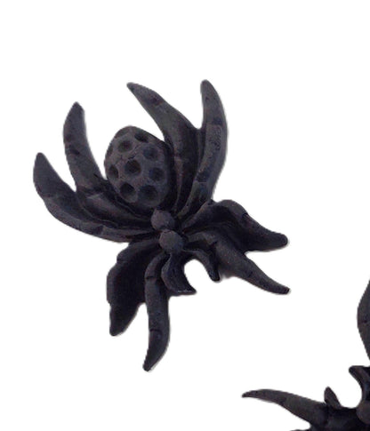 large black spider, edible fondant icing decoration by Cake Candy NZ